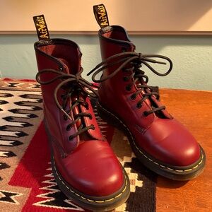 Dr Martens Cherry Red 1460 Boots UK 4